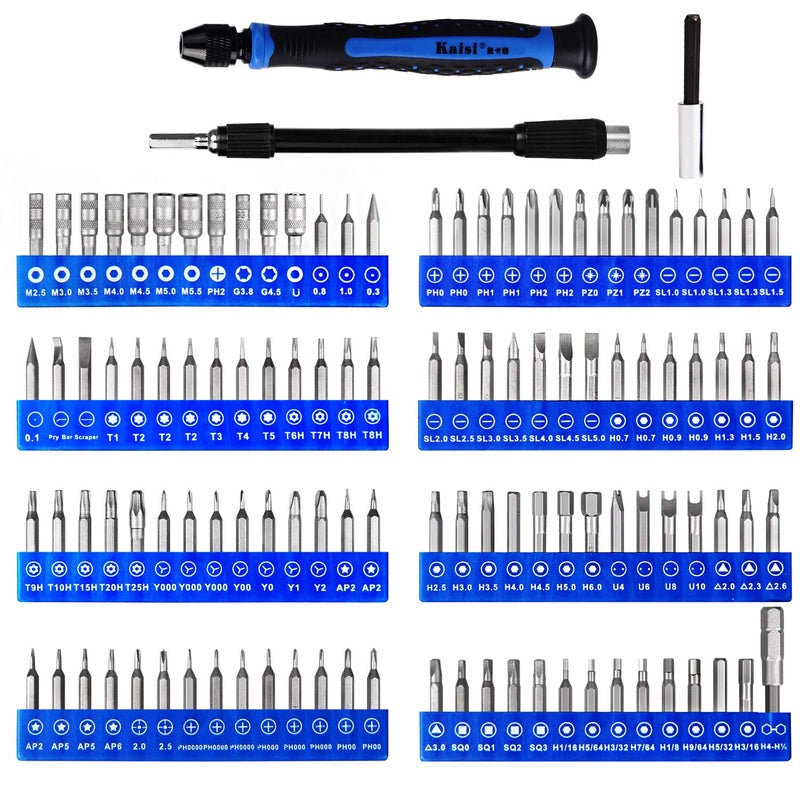 Kaisi 136 in 1 Electronics Repair Tool Kit Professional Precision Screwdriver Set Magnetic Drive Kit with Portable Bag - Image 2